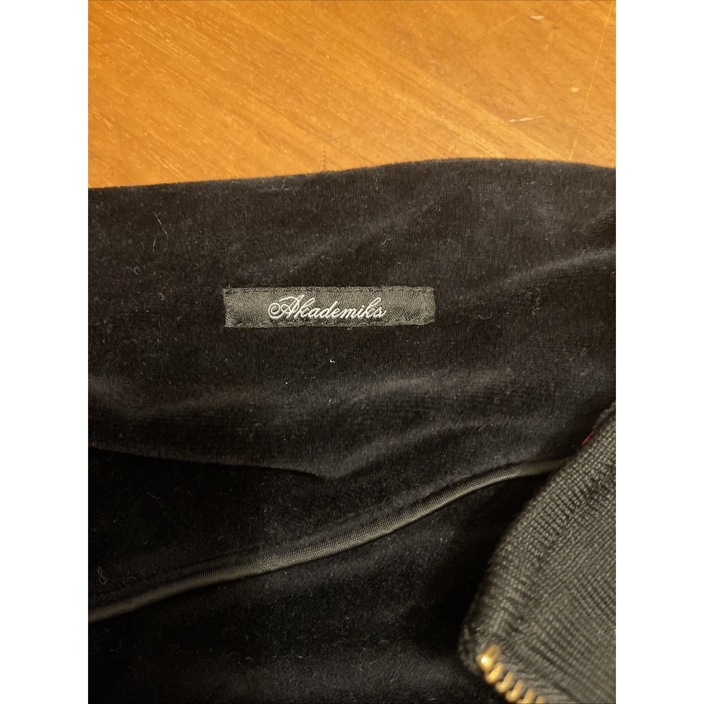AKDMKS Akademiks Jacket Men 3XL Black Velour Vintage Hip Hop Y2K Street Wear - Picture 6 of 11